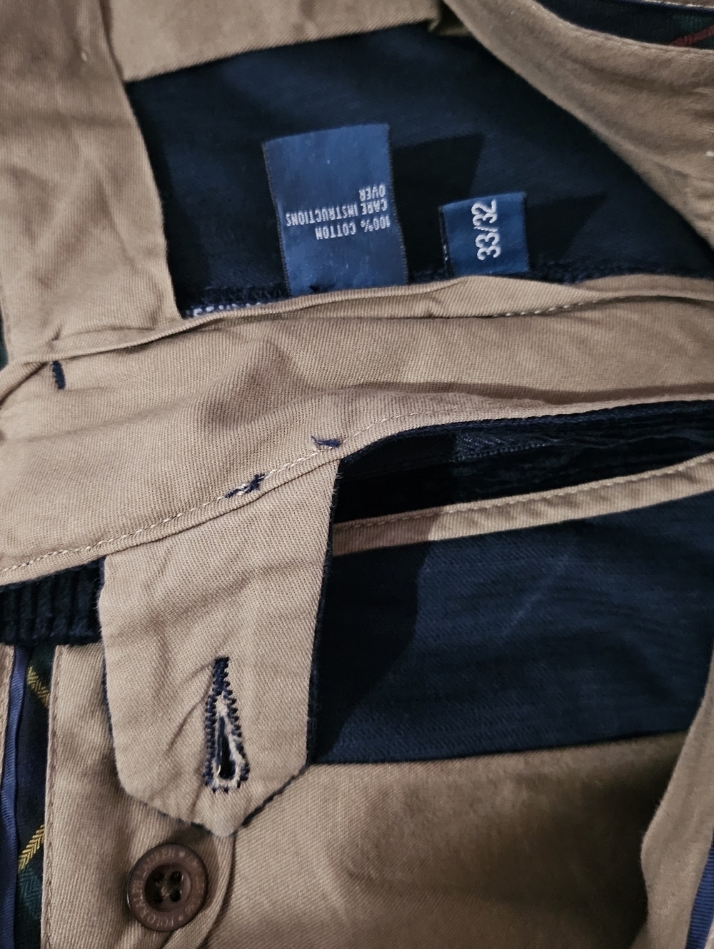 Polo Ralph Lauren Corduroy Pants Mens 33x32 Navy Preston Straight Casual. - Picture 12 of 13